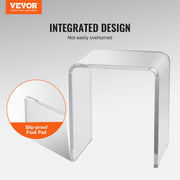 Acrylic End Table, 2 pcs C-Shaped Lucite Side Tables, Clear Acrylic Side Table for Drink, Food, Snack used in V952-YKLBZXTMSLGZUJFPMV0