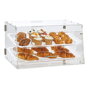 Pastry Display Case, 2-Tier Commercial Countertop Bakery Display Case, Acrylic Display Box with Rear Door V952-YKLMBZSJYKL2YEFSCV0