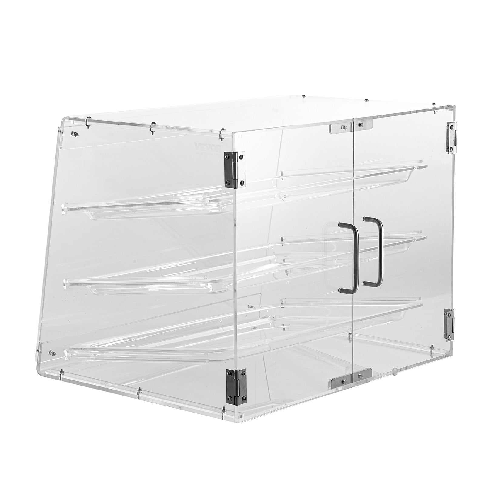 Pastry Display Case, 3-Tier Commercial Countertop Bakery Display Case, Acrylic Display Box with Rear Door V952-YKLMBZSJYKL3LWCW3V0