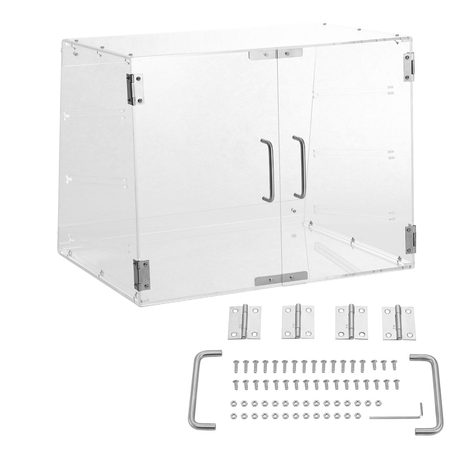 Pastry Display Case, 3-Tier Commercial Countertop Bakery Display Case, Acrylic Display Box with Rear Door V952-YKLMBZSJYKL3LWCW3V0