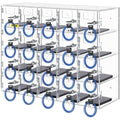 Acrylic Cell Phone Locker Box Storage Cabinet Pocket w/Keys 20 Slots Clear V952-YKLSJCWJSJB20Y5QIV0