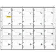 Acrylic Cell Phone Locker Box Storage Cabinet Pocket w/Keys 20 Slots Clear V952-YKLSJCWJSJB20Y5QIV0