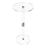 Acrylic Drink Table, Clear End Table Round Top with Solid Post, Modern Acrylic Cake Table Stand, Transparent V952-YKLZBZCZKYXYG8GBG001V0