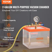 2 Gallon Vacuum Chamber, Upgraded Multipurpose Acrylic Vacuum Degassing Chamber, Transparent Vacuum Chamber, V952-YKLZKQYKL2GAAHHNZV0