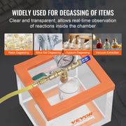 2 Gallon Vacuum Chamber, Upgraded Multipurpose Acrylic Vacuum Degassing Chamber, Transparent Vacuum Chamber, V952-YKLZKQYKL2GAAHHNZV0