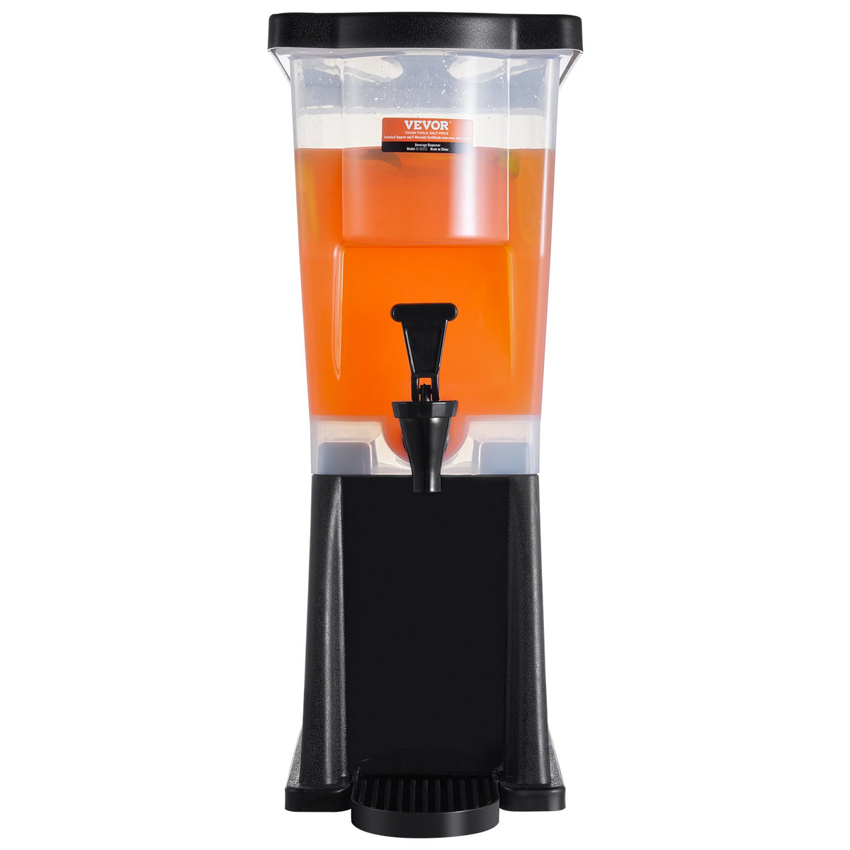 Beverage Dispenser, 3 Gallon Drink Dispenser for Parties, Plastic Juice Dispenser with Stand Spigot Lid, Iced V952-YLFPQSLFPQSLBDLFNV0