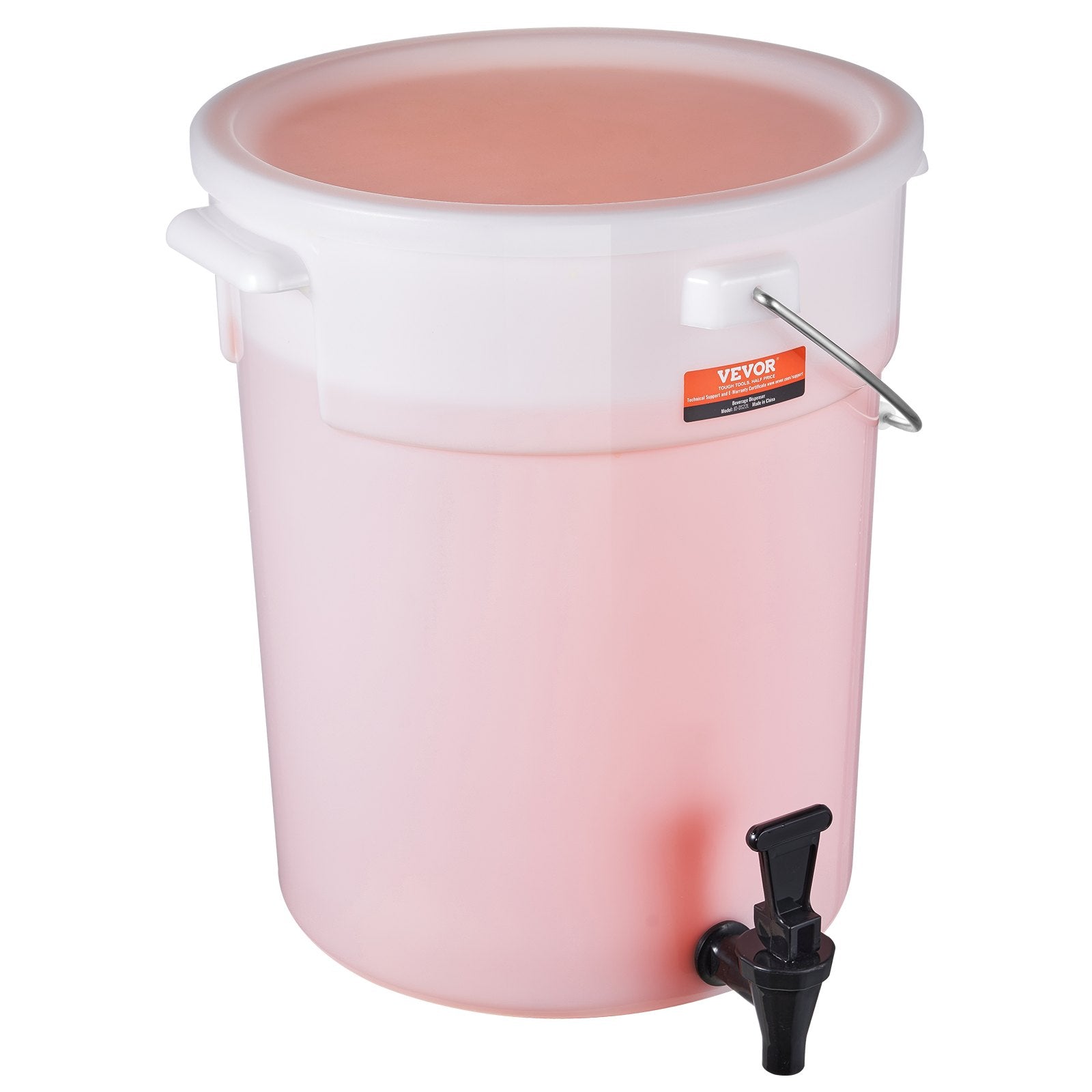 Beverage Dispenser, 5 Gallon Drink Dispensers for Parties, Plastic Juice Dispenser with Spigot and Lid, Iced V952-YLFPQSLFPQWDWXXWHV0