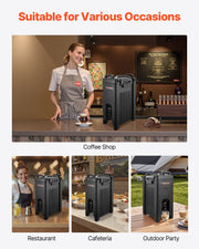 Insulated Beverage Dispenser, 5 Gal/19L Hot and Cold Beverage Server with Spigot & Handle, Food-Grade Thermal V952-YLHLQQHS5JLFVR6ST001V0