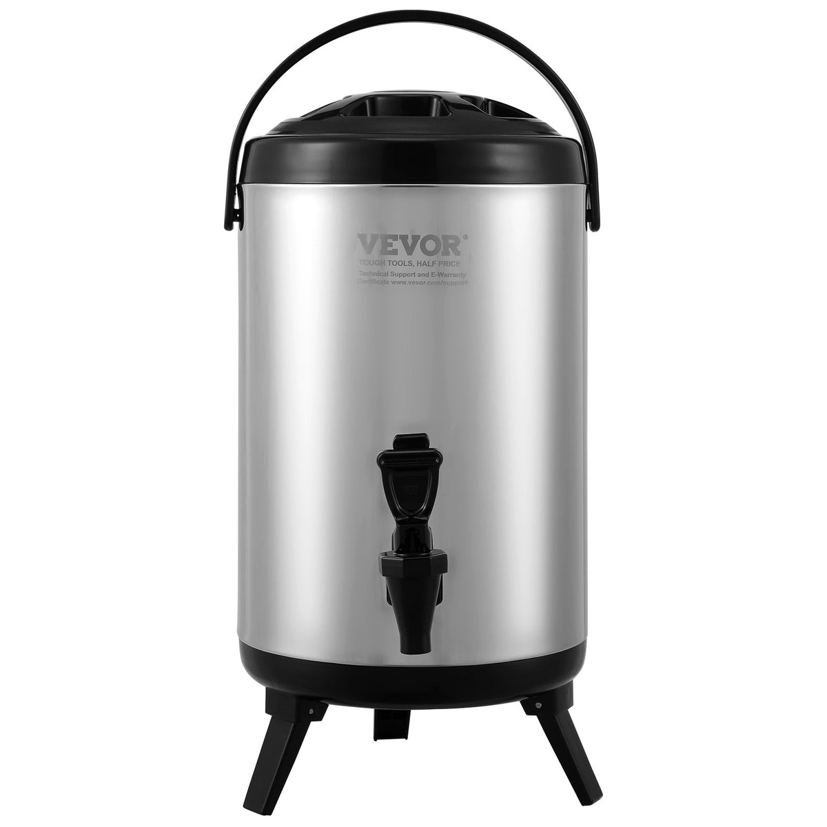Stainless Steel Insulated Beverage Dispenser, 7.6 Liter, Thermal Hot and Cold Drink Server Dispenser with V952-YLHLQQYX10L0ZNM43V0