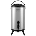 Stainless Steel Insulated Beverage Dispenser, 9.2 Liter, Thermal Hot and Cold Drink Server Dispenser with V952-YLHLQQYX12L0TQWXUV0
