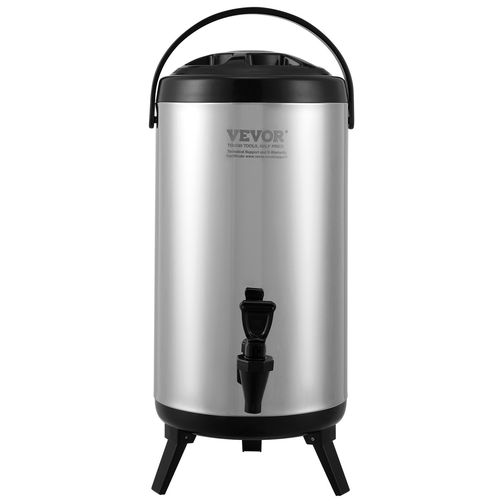 Stainless Steel Insulated Beverage Dispenser, 9.2 Liter, Thermal Hot and Cold Drink Server Dispenser with V952-YLHLQQYX12L0TQWXUV0