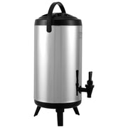 Stainless Steel Insulated Beverage Dispenser, 9.2 Liter, Thermal Hot and Cold Drink Server Dispenser with V952-YLHLQQYX12L0TQWXUV0