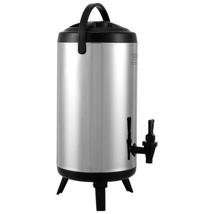 Stainless Steel Insulated Beverage Dispenser, 9.2 Liter, Thermal Hot and Cold Drink Server Dispenser with V952-YLHLQQYX12L0TQWXUV0