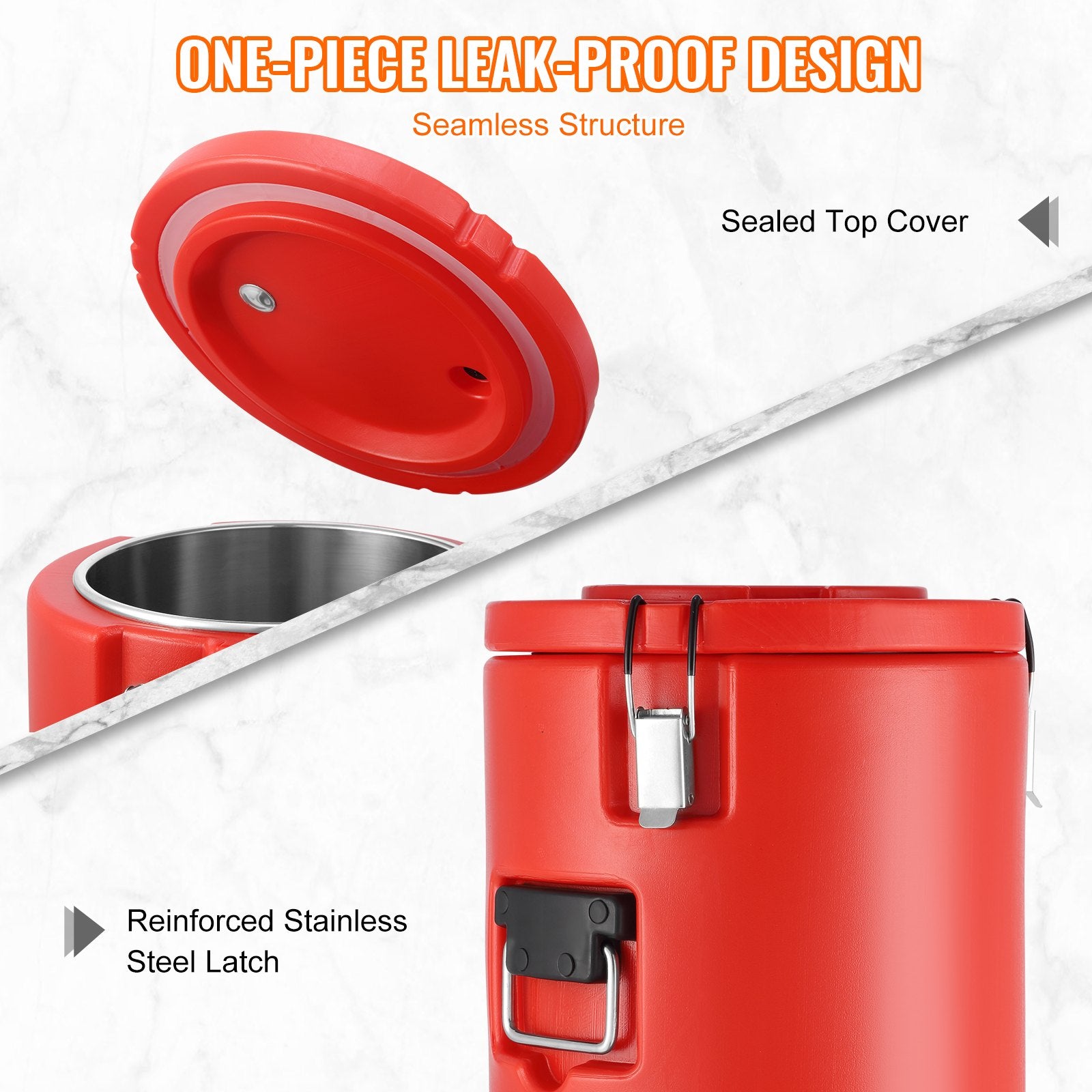 Stainless Steel Insulated Beverage Dispenser, 17.2 Liter, Thermal Hot and Cold Drink Server Dispenser with V952-YLHLQQYX5JL0EEU4SV0