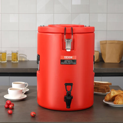 Stainless Steel Insulated Beverage Dispenser, 17.2 Liter, Thermal Hot and Cold Drink Server Dispenser with V952-YLHLQQYX5JL0EEU4SV0