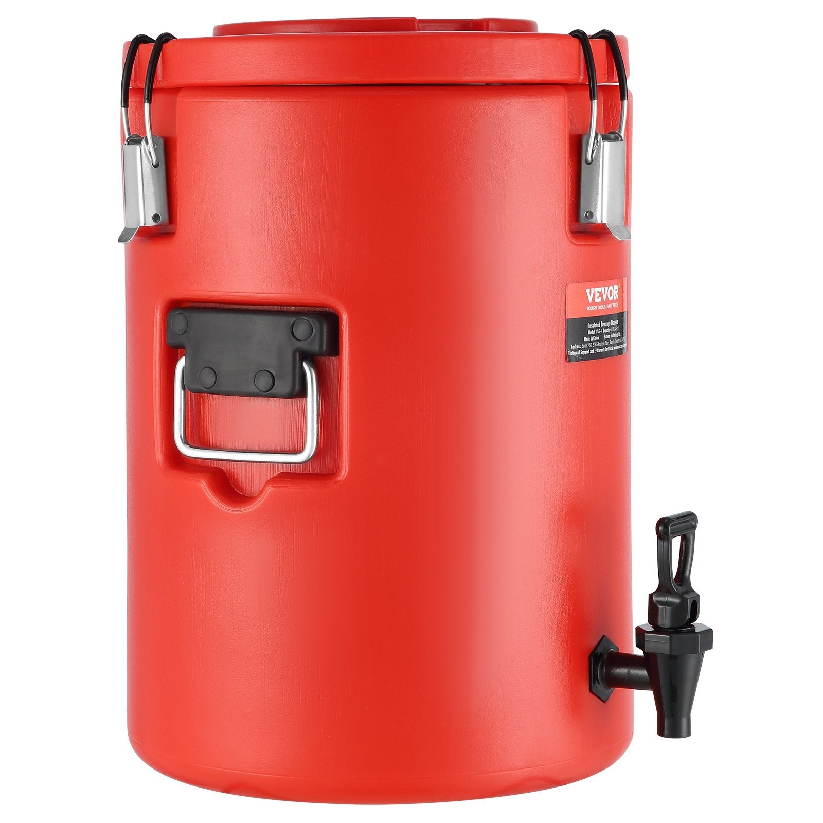 Stainless Steel Insulated Beverage Dispenser, 17.2 Liter, Thermal Hot and Cold Drink Server Dispenser with V952-YLHLQQYX5JL0EEU4SV0