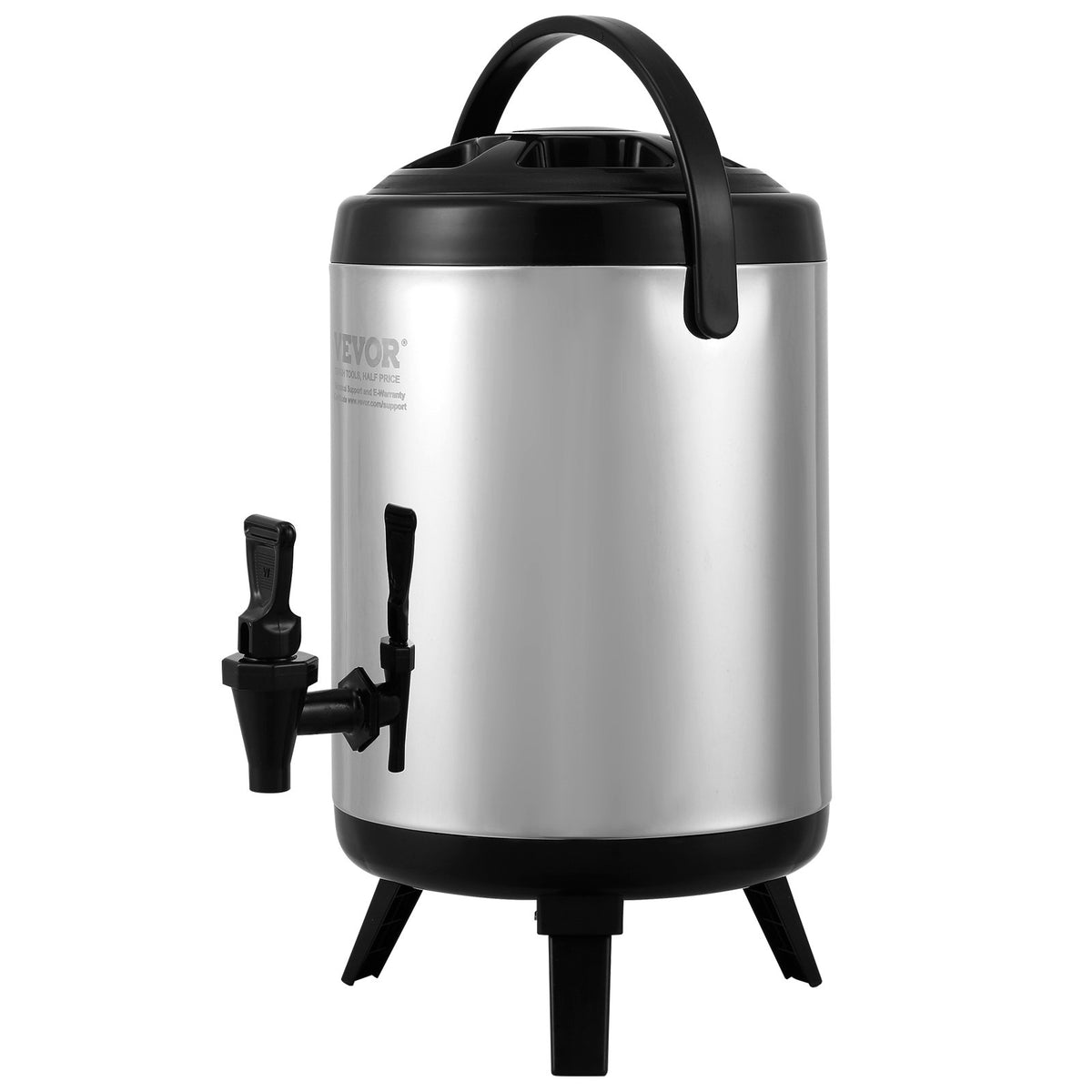 Stainless Steel Insulated Beverage Dispenser, 6 Liter, Thermal Hot and Cold Drink Server Dispenser with V952-YLHLQQYX8L00TYE16V0