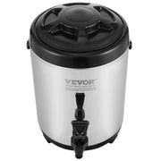 Stainless Steel Insulated Beverage Dispenser, 6 Liter, Thermal Hot and Cold Drink Server Dispenser with V952-YLHLQQYX8L00TYE16V0