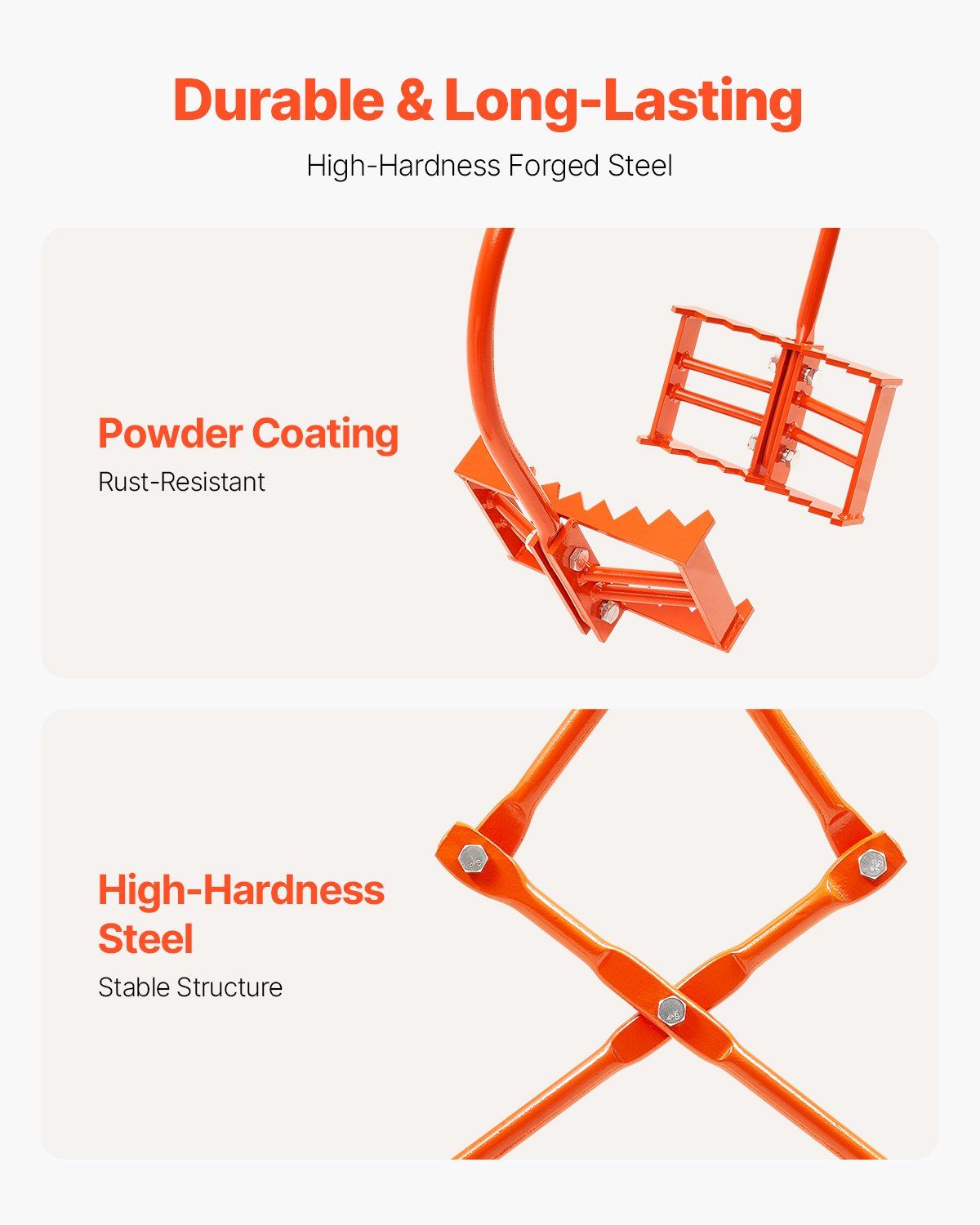 609mm Stone Lifting Tongs, 2-Claw Rock Tongs, Heavy Duty Steel Log Tongs, 500KG Lifting Capacity, Swivel Log V952-YMBYQ24YC2ZBYQ5WXV0