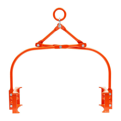 609mm Stone Lifting Tongs, 2-Claw Rock Tongs, Heavy Duty Steel Log Tongs, 500KG Lifting Capacity, Swivel Log V952-YMBYQ24YC2ZBYQ5WXV0
