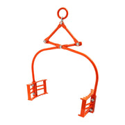 609mm Stone Lifting Tongs, 2-Claw Rock Tongs, Heavy Duty Steel Log Tongs, 500KG Lifting Capacity, Swivel Log V952-YMBYQ24YC2ZBYQ5WXV0