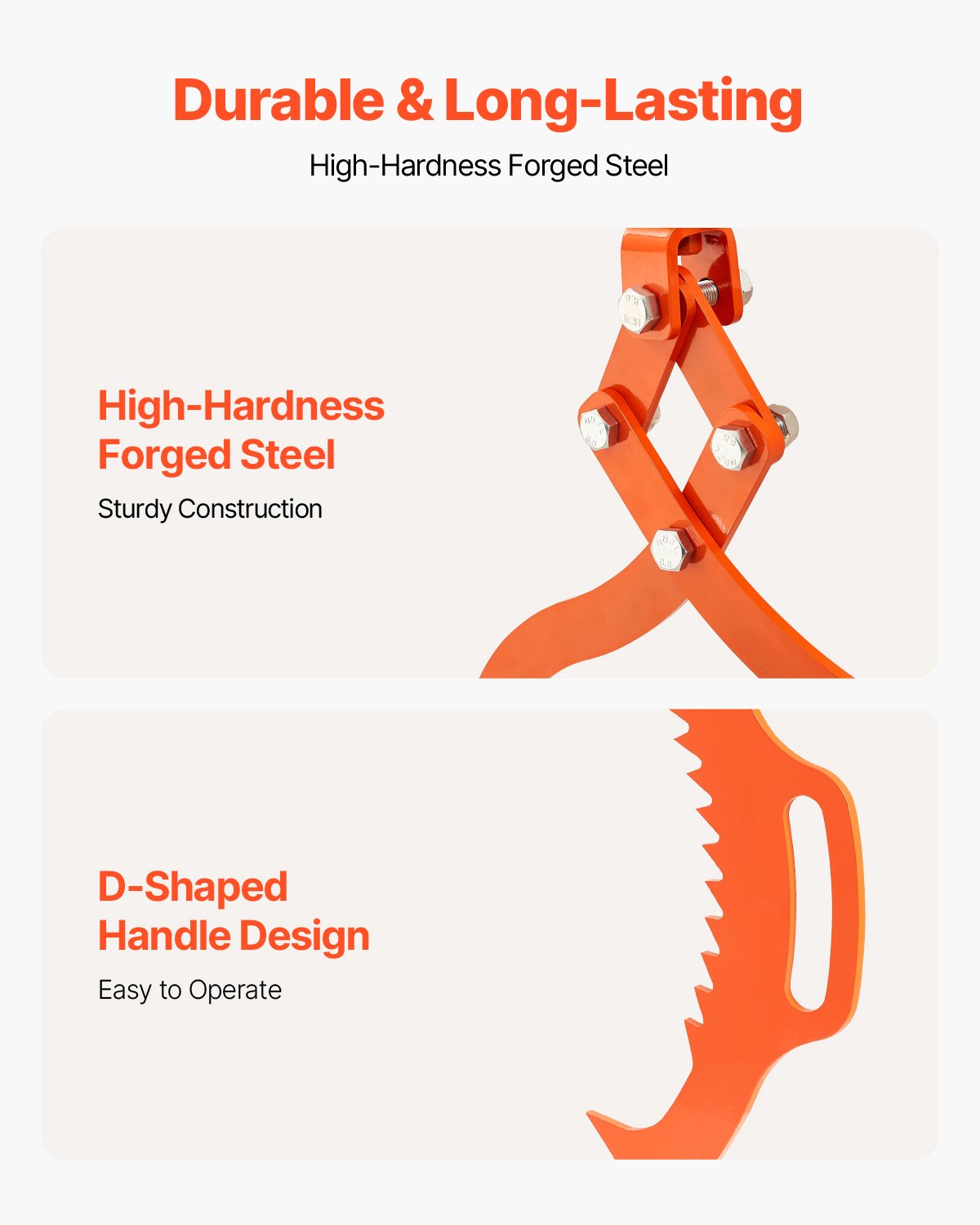 32in Log Lifting Tongs, 2-Claw Log Tongs, Heavy Duty Steel Log Grapple, 1543LBS Lifting Capacity, Swivel Log V952-YMBYQ32YC2ZKPHHI0V0