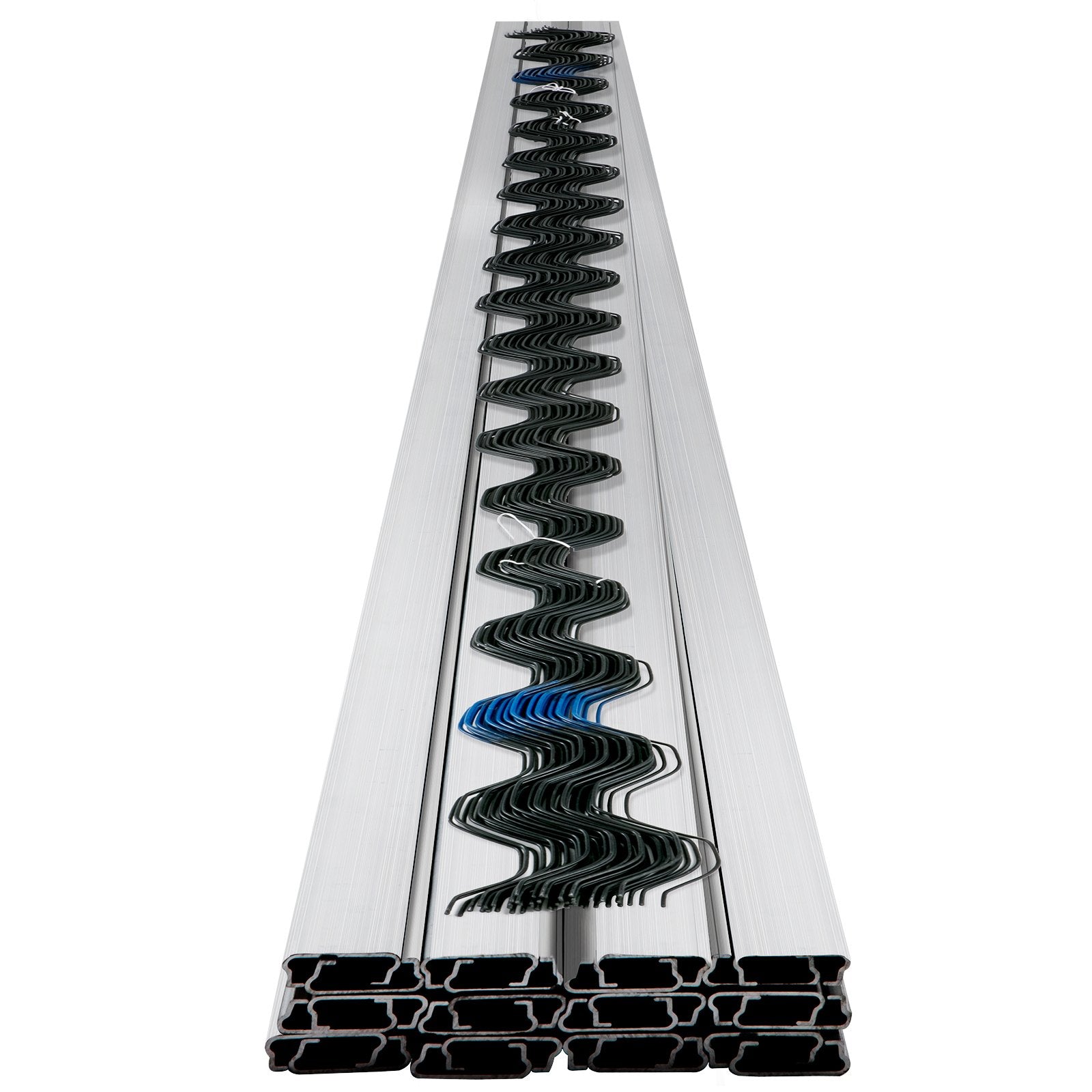 Spring Wire and Lock Channel,2 m Spring Lock & U-Channel Bundle for Greenhouse, 20 Packs PE Coated Spring V952-YMCKCTZLHJ2202VQ5V0