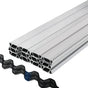 Spring Wire and Lock Channel, 2m Spring Lock & U-Channel Bundle for Greenhouse, 40 Packs PE Coated Spring V952-YMCKCTZLHJ240A6BKV0