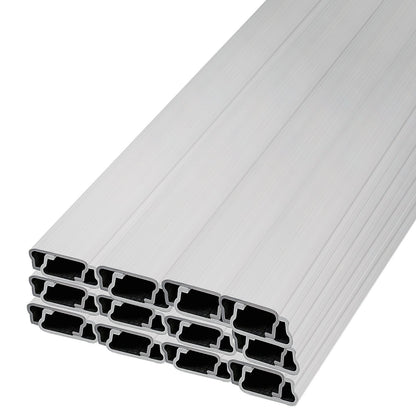 Spring Wire and Lock Channel, 2m Spring Lock & U-Channel Bundle for Greenhouse, 40 Packs PE Coated Spring V952-YMCKCTZLHJ240A6BKV0
