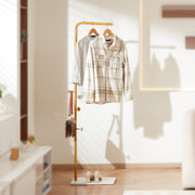 Coat Rack, Freestanding Coats Rack Stand with Quartz Stone Base & 3 Round Hooks, Free Standing Hall Coat Tree V952-YMJ7ZXJSSCP0YCM56001V0