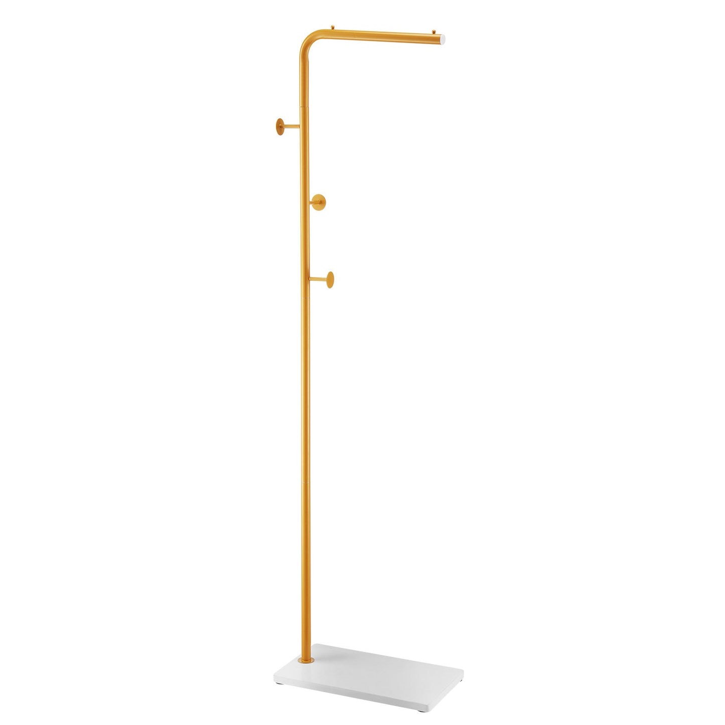 Coat Rack, Freestanding Coats Rack Stand with Quartz Stone Base & 3 Round Hooks, Free Standing Hall Coat Tree V952-YMJ7ZXJSSCP0YCM56001V0