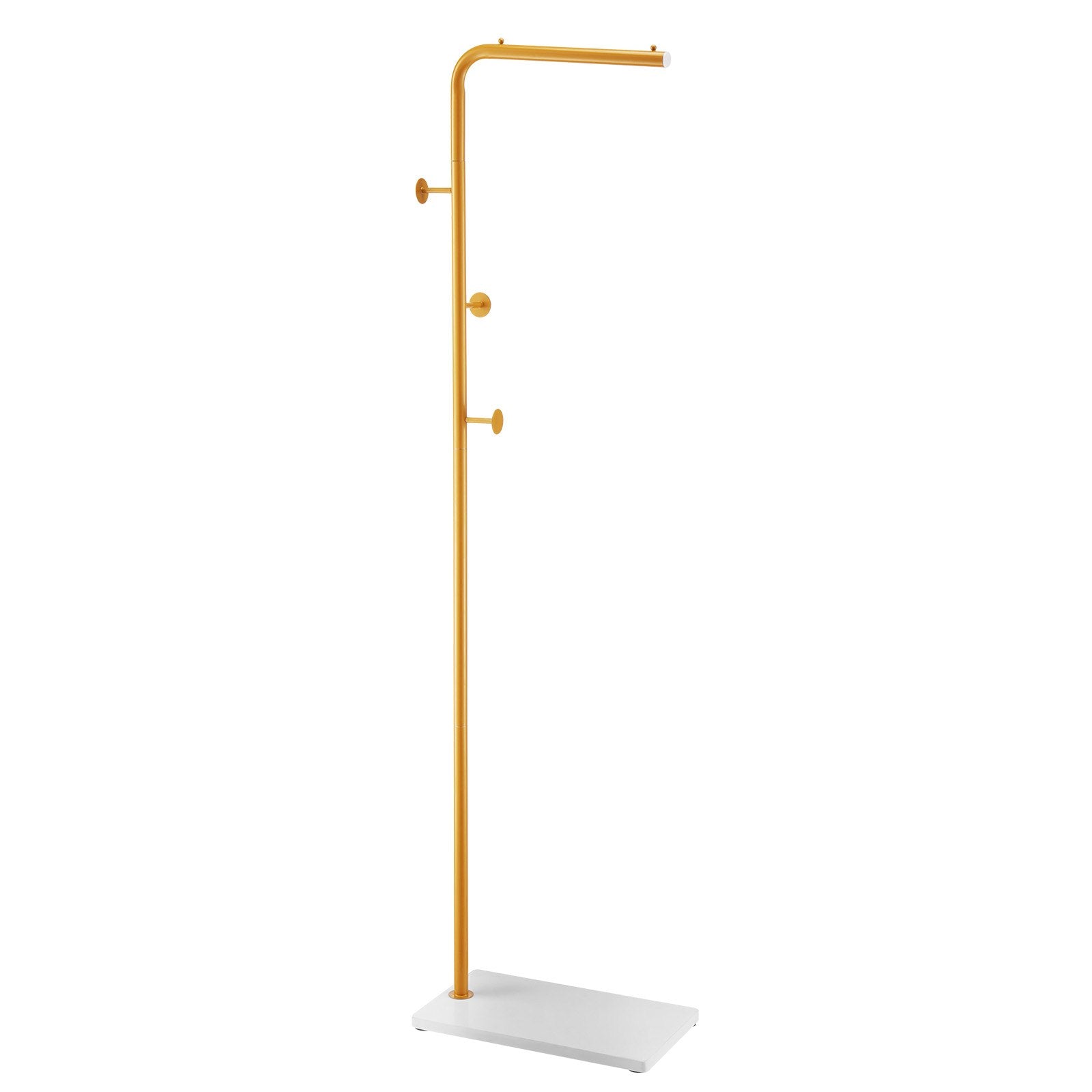 Coat Rack, Freestanding Coats Rack Stand with Quartz Stone Base & 3 Round Hooks, Free Standing Hall Coat Tree V952-YMJ7ZXJSSCP0YCM56001V0