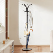 Freestanding Coat Rack, Metal Coats Rack Stand with Umbrella Holder, Stable Marble Base & 14 Hooks, Hall Coat V952-YMJDSJJSSCP01JCLY001V0