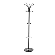 Freestanding Coat Rack, Metal Coats Rack Stand with Umbrella Holder, Stable Marble Base & 14 Hooks, Hall Coat V952-YMJDSJJSSCP01JCLY001V0