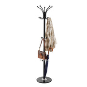 Freestanding Coat Rack, Metal Coats Rack Stand with Umbrella Holder, Stable Marble Base & 14 Hooks, Hall Coat V952-YMJDSJJSSCP01JCLY001V0