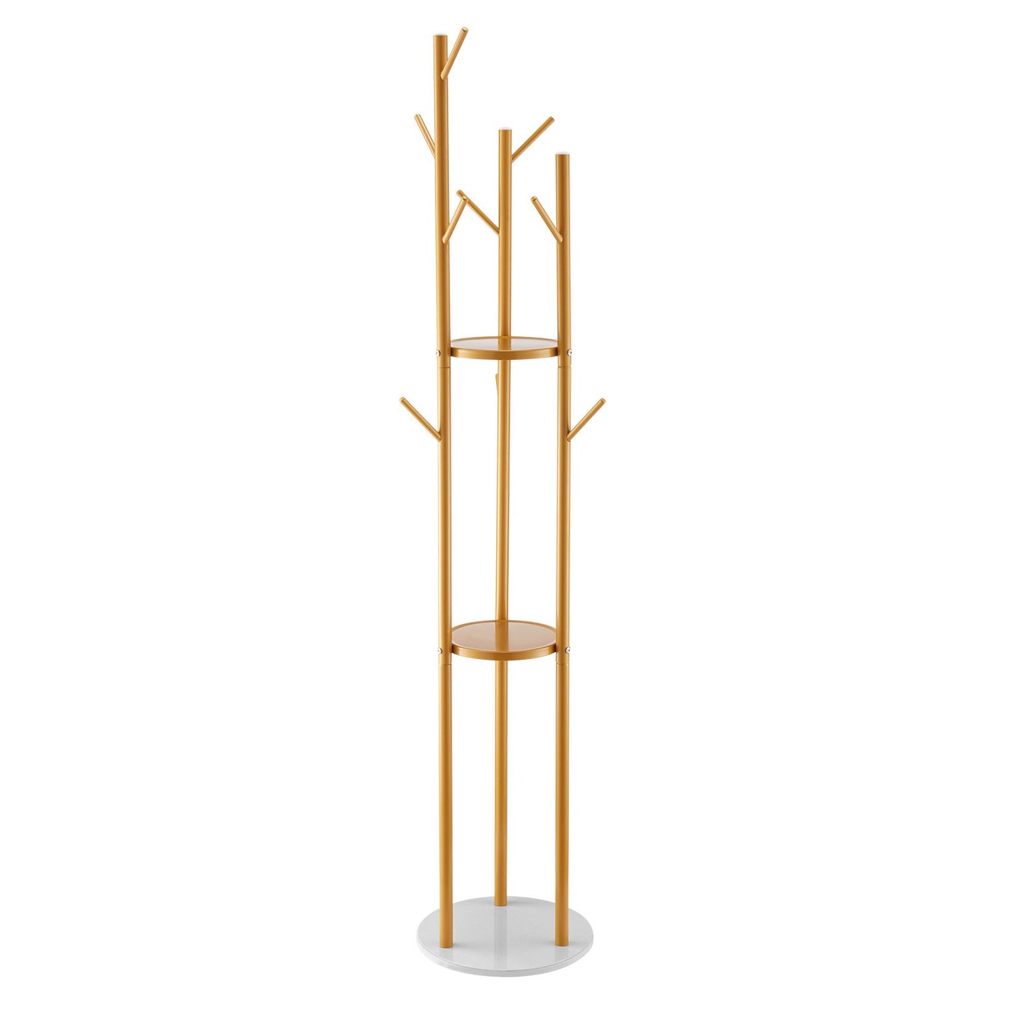 Coat Rack, Freestanding Coat Rack Stand with Quartz Stone Base & 9 Hooks, Free Standing Hall Coat Tree for V952-YMJYXJJSSCP0Q2T2T001V0
