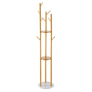 Coat Rack, Freestanding Coat Rack Stand with Quartz Stone Base & 9 Hooks, Free Standing Hall Coat Tree for V952-YMJYXJJSSCP0Q2T2T001V0