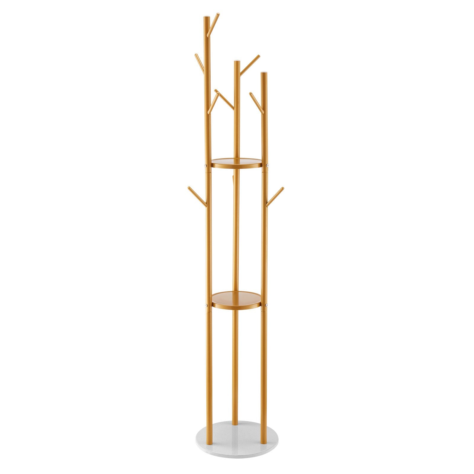 Coat Rack, Freestanding Coat Rack Stand with Quartz Stone Base & 9 Hooks, Free Standing Hall Coat Tree for V952-YMJYXJJSSCP0Q2T2T001V0