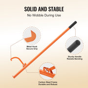 Cant Hook Tool, 59 in, Heavy Duty Steel Log Roller, Log Lifter Timber Jack for Max 32" Dia Logs, Forestry V952-YMQJDPTCANTHLFVANV0