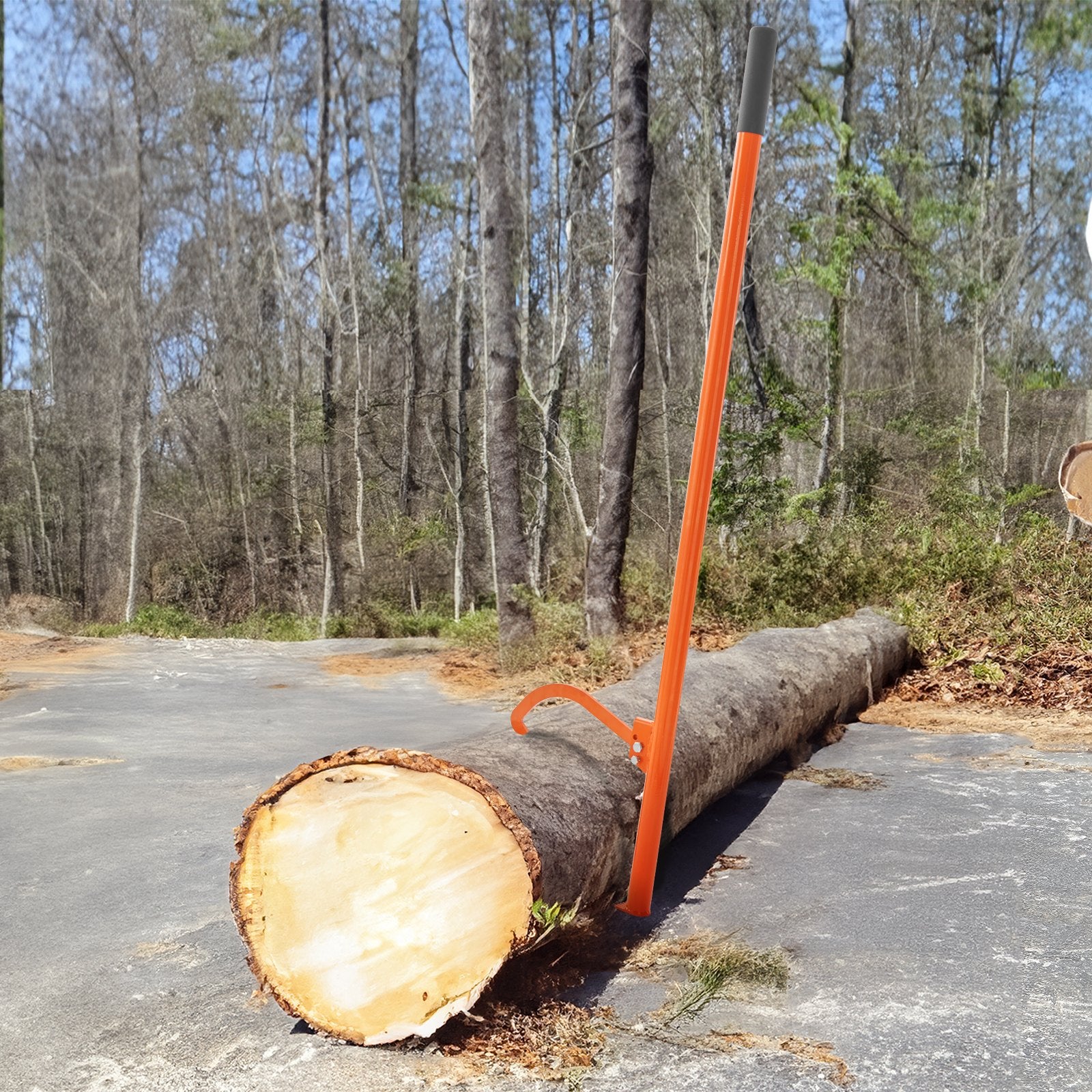 Cant Hook Tool, 59 in, Heavy Duty Steel Log Roller, Log Lifter Timber Jack for Max 32" Dia Logs, Forestry V952-YMQJDPTCANTHLFVANV0