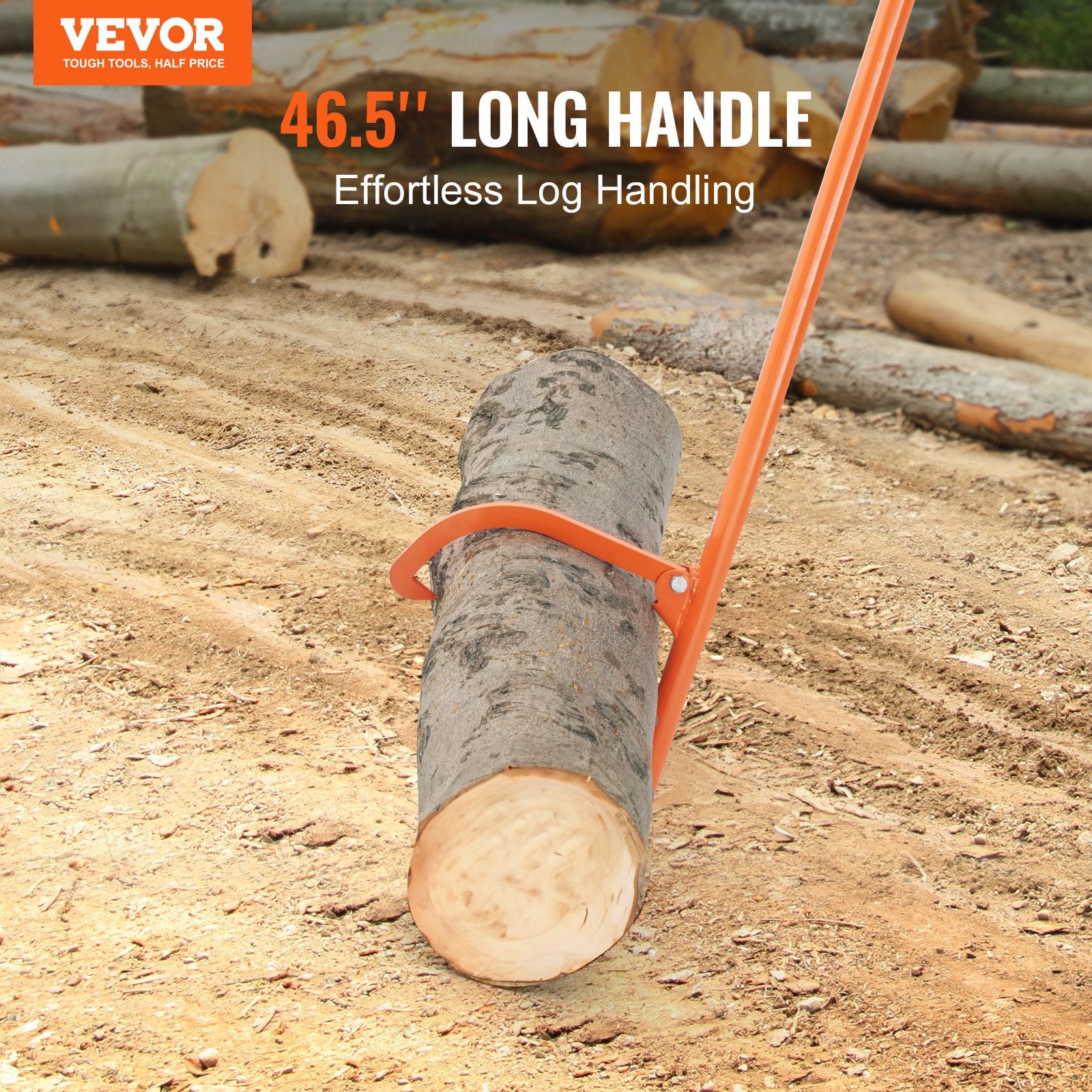 Cant Hook Tool, 46.5 in, Heavy Duty Steel Log Roller, Log Lifter Timber Jack 32" Dia Logs, Forestry Logging V952-YMQJDPTCANTHZR4A9V0