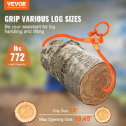 Log Skidding Tongs, 18 inch 2 Claw Log Lifting Tongs, Heavy Duty Steel Lumber Skidding Tongs, 772 lbs/350 kg V952-YMQZQ18YC2ZBYSAA2V0