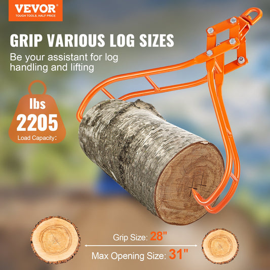Timber Claw Hook, 28 inch 4 Claw Log Grapple for Logging Tongs, Swivel Steel Log Lifting Tongs, Eagle Claws V952-YMQZQ28YC4ZK7BDLEV0