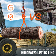 Log Skidding Tongs, 81.3cm 2 Claw Log Lifting Tongs, Heavy Duty Steel Lumber Skidding Tongs, 700 kg Loading V952-YMQZQ32YC2ZBP6NXKV0