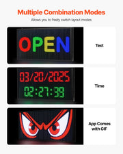 27x14in Programmable LED Sign Digital Scrolling Display Board P5 Fullcolor V952-YPGDGGP27X14UGXN8001V3