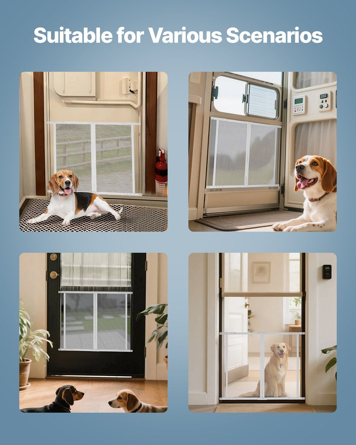 RV Screen Door Protector, 660.4 x 609.6 mm Door Grille, Easy to Install and Disassemble, Reinforced V952-YPSFCPMMJSH2Z2AVNV0