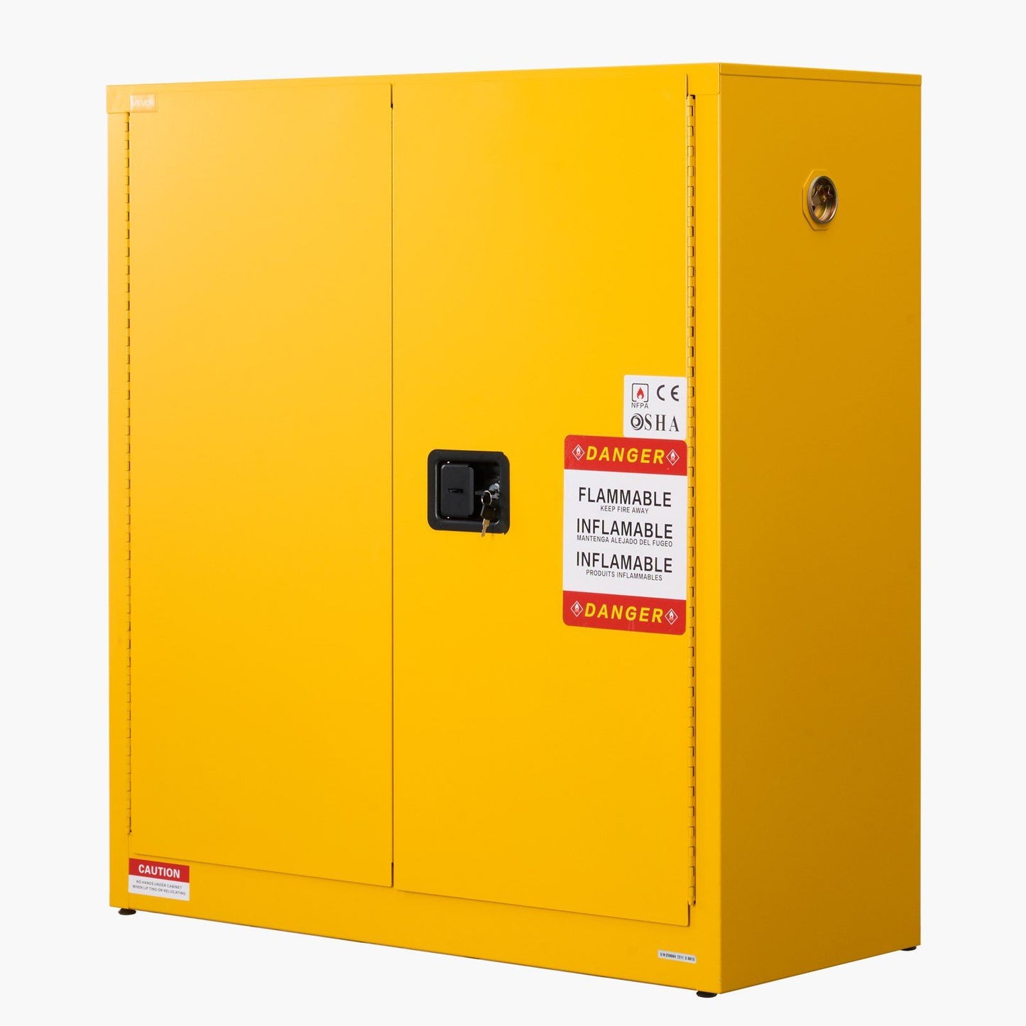 Flammable Cabinet, 109.2 x 46 x 118 cm, 29 Gallon Flammable Storage Cabinet with Adjustable Shelf, V952-YRFBJ11210942VXML001V0