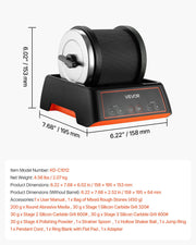Rock Tumbler Kit, 2 lbs Rock Polishing Kit, 4 Speed Settings 9-Day Polishing Timer Stone Polishing Kit, Rock V952-YSDMJHS4DDSST0A1P001V3