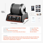 Rock Tumbler Kit, 2.5 lbs Rock Polishing Kit, 9 Speed Settings 9-Day Polishing Timer Stone Polishing Kit, V952-YSDMJHSSDKDZ8H48PV3