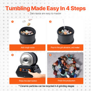 Rock Tumbler Kit, 4 lbs Rock Polishing Kit, 9 Speed Settings 9-Day Polishing Timer Stone Polishing Kit, Rock V952-YSDMJHSSDKDZLXA8PV3